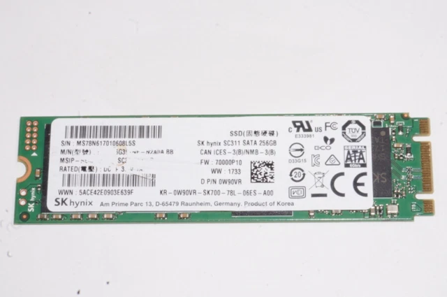 W90VR Hynix 256gb Mlc Sata 6gbps M.2 2280 Internal Solid State Drive