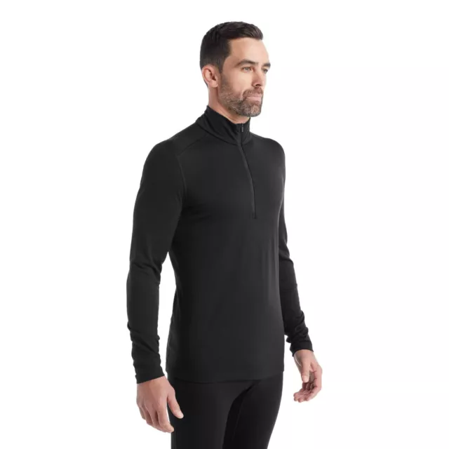 Icebreaker Herren Merino 200 Oasis Lang Arm Halb Reißverschluss Thermal Top -