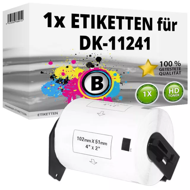 1x Etikette kompatibel Brother P-Touch QL 1000 Series 1050 1050N 1060N LABEL