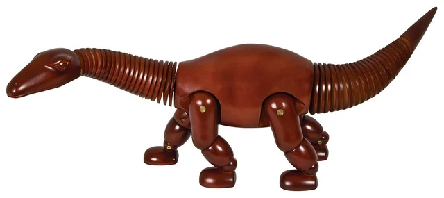 Wooden Dinosaur Statue Artist Sculpture Model Articulated Art Draw/Sketch 72 cm