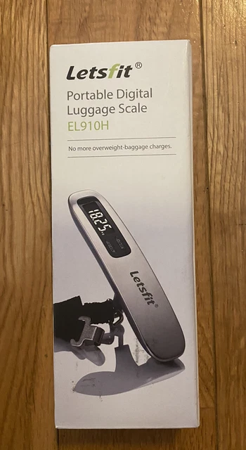 LETSFIT Digital Luggage Scale, 110lbs Hanging Baggage Scale with