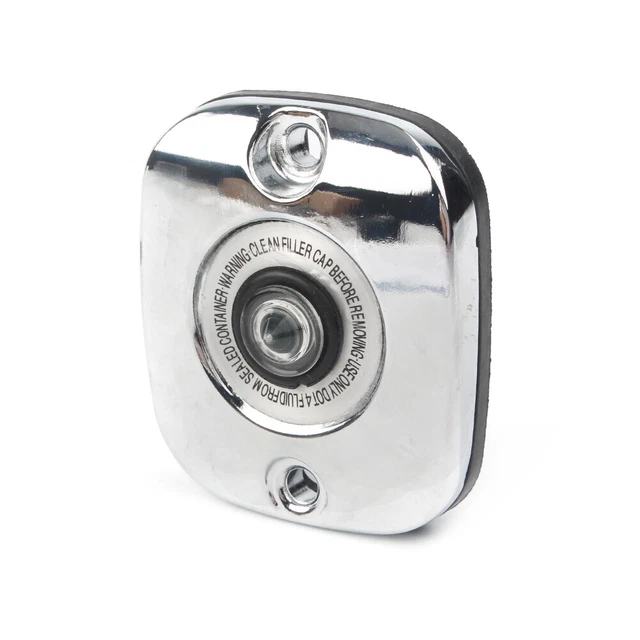 Chrome Front Brake Master Cylinder Cover For Harley Big Twin models 96+ VRSC 02+