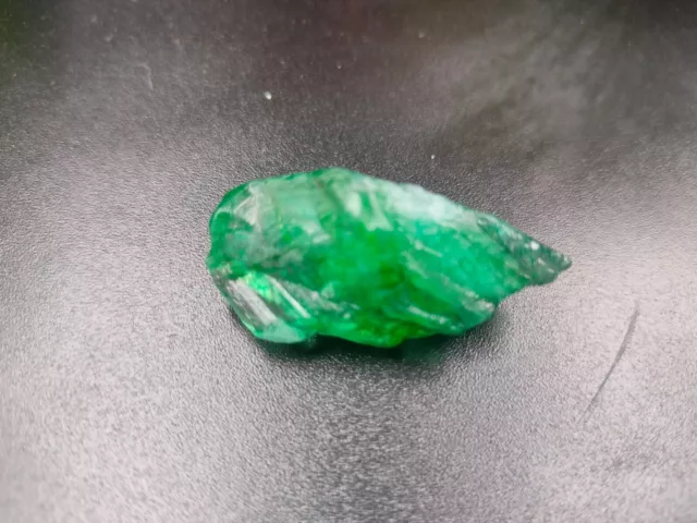 Raw Emerald 35 Ct Certified Natural Uncut Shape Earth Mined Green Rough Gemstone