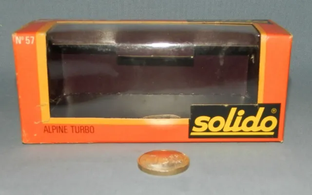 Solido Gam2 1/43 Boîte vide réf 57 : Alpine Turbo