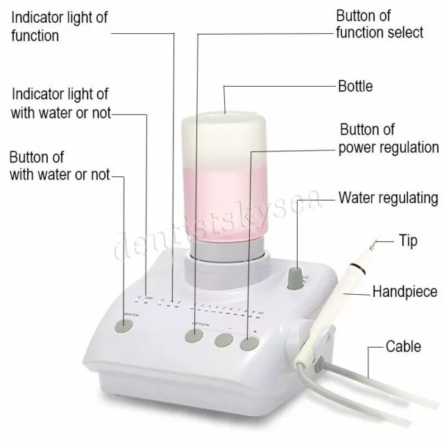 SK-E1 Self Water Dental Ultrasonic Scaler fit EMS Handpiece E/P/G Tips SKYSEA
