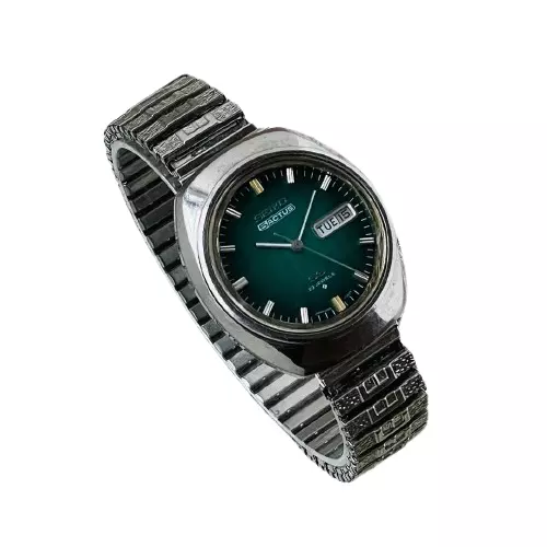 Seiko 5 Actus Vintage Watch Automatic 6106-7590 Dial 36mm Green Gradation