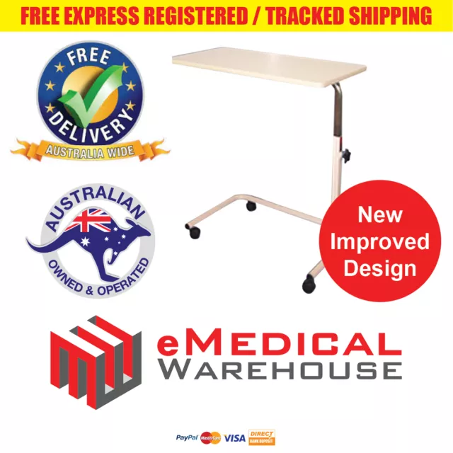 Days Overbed Table - Height adjustable with locking castors. Can use for laptop