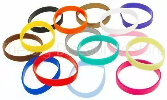 Plain Coloured Silicone Wristbands Wholesale 2