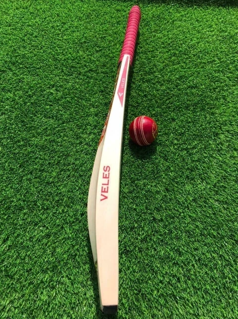 Batte de cricket en saule anglais Grade 1er Big Edge pleine taille (Nature...