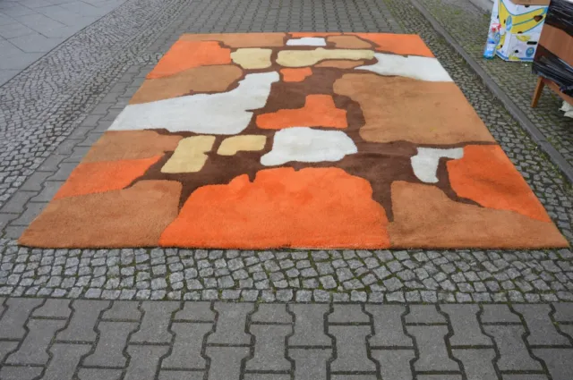TRUE VINTAGE Adler Teppiche TEPPICH 70er Coulered Carpet 70's danish design