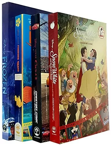 Disney Cinestory Comic Collection 4 Books Set (Snow White and the Seve | Disney