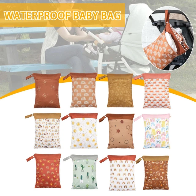 Wet Bag Waterproof Baby Bag Washable Diaper Organizers Stroller NG3 Bag K5L8