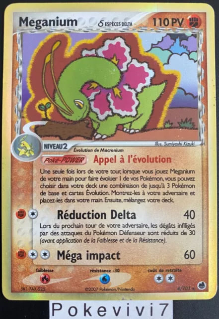 Carte Pokemon MEGANIUM 4/101 Holo Bloc EX Ile des Dragons FR