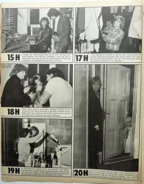 DAVE => COUPURE DE PRESSE 3 pages 1981 / FRENCH CLIPPING 2