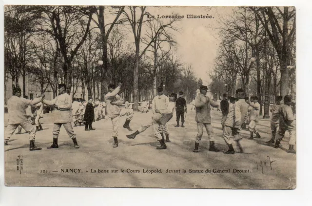 MILITARY LIFE THEME - BARRACKS - CPA 54 - NANCY - Boxing on the Leopold Course