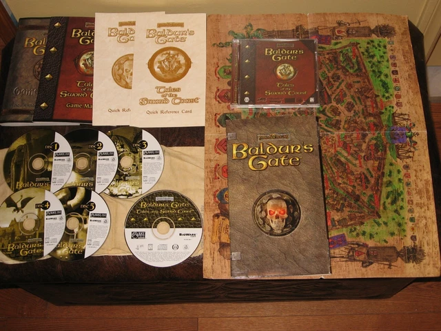 BALDUR'S GATE 1 + extension sword coast (carte du monde/reference) PC
