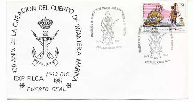 España  Aniversario Creación Infanteria de Marina Puerto Real año 1987 (EB-551)