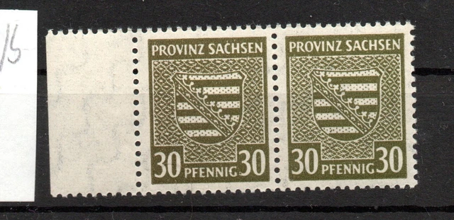 SBZ Provinz Sachsen 1945 Mi.Nr. 83X a und b Farbe im Paar geprüft BPP postfrisch