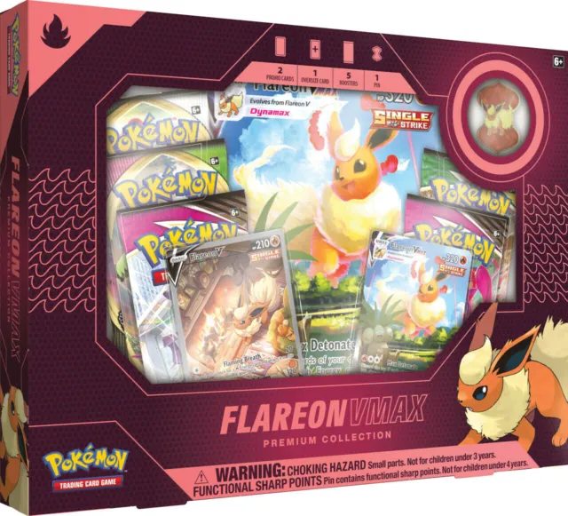 Pokémon - Flareon VMAX Premium Collection / Flamara - EN - NEU & OVP Sealed