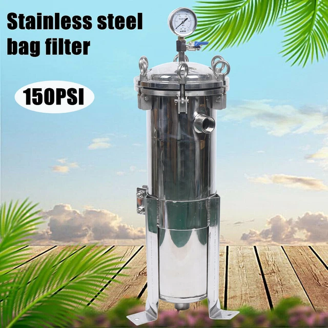 NEW! #4 Bag Filter Housing 304 Stainless 150PSI High Pressure Filtration Machine