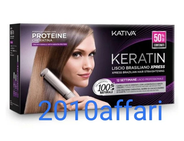 Kativa Keratin Kit Lisse Brésilien Xpress - Lisser les Cheveux de Cheveux