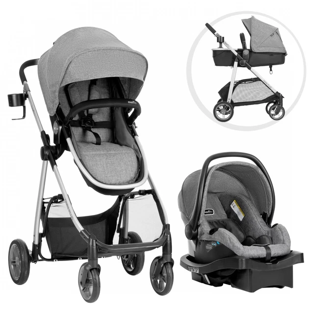 Baby Strollers 3 In 1 Infant Kids Car Seat Portable Carriage Lightweight Combo