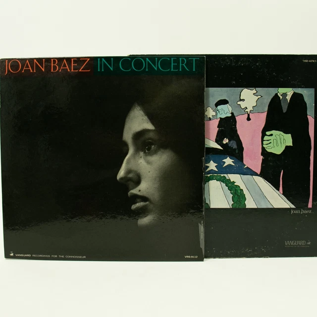 Lot of 2 Joan Baez In Concert And Blessed Are Vinyl LP Record