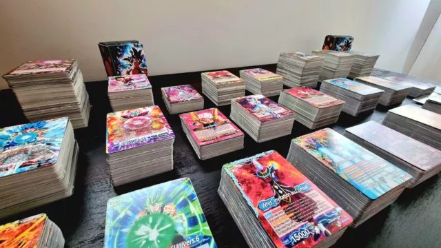 Dragon Ball Super lot 500 cartes C/UC dont 50 cartes foils brillantes