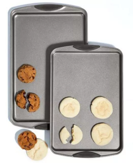 Joytable Cookie Sheet Set, Cookie Sheet Non-Stick Sets For Oven, Black, 3pc