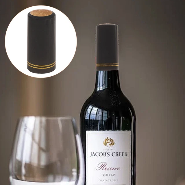 100 un. cápsulas envolventes retráctiles de botella de vino tinto cubiertas superiores