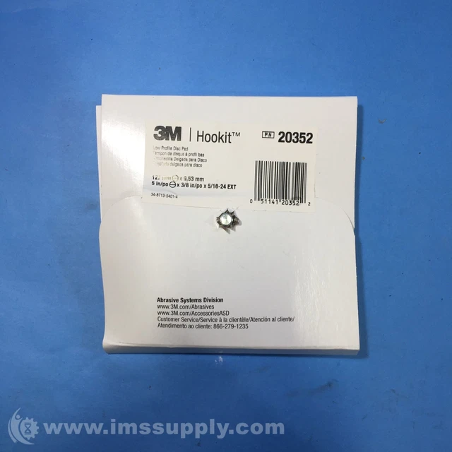 3M 20352 Low Profile Disc Pad, 5 in, 3/8 in Thickness FNFP