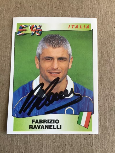 Fabrizio Ravanelli Signed 12X8 Photo Italy Autograph AFTAL COA (9054) 