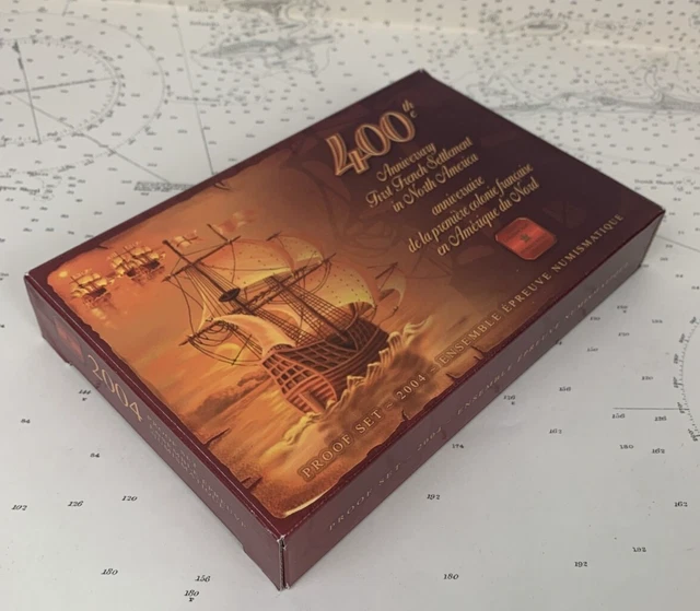 2004 ROYAL CANADIAN SILVER PROOF SET - 400th Anniversary 1st French Settlement