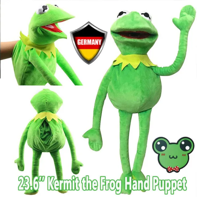 Kermit der Frosch Handpuppe Ganzkörper-Muppet Sesamstraße Plüschtier 60CM DE
