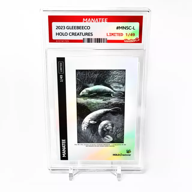 MANATEE Card 2023 GleeBeeCo Holo Creatures Sea-cow #MNSC-L /49 - NICE!