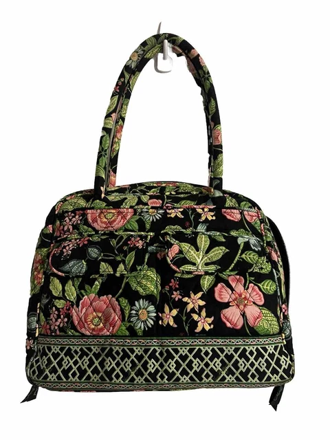 NWT VERA BRADLEY Botanica Large Bowler Bag Purse Quilted Cotton