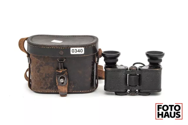 *READ* Carl Zeiss Jena Teletur 6x15 Binoculars vintage rare antique WW I II 0340