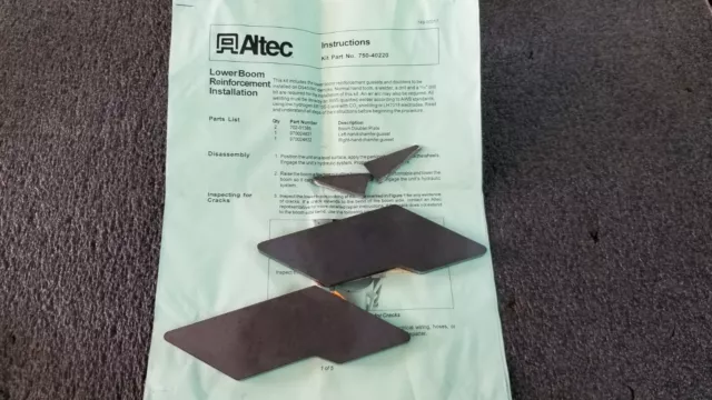 Altec 750-40220 Lower Boom Reinforcement Kit D945 D947 Derrick Altec 750-40220 Lower Boom Reinforcement Kit D945 D947 Derrick