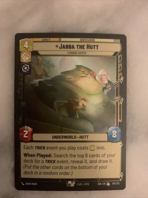 Jabba the Hutt - Rare - Star Wars Unlimited