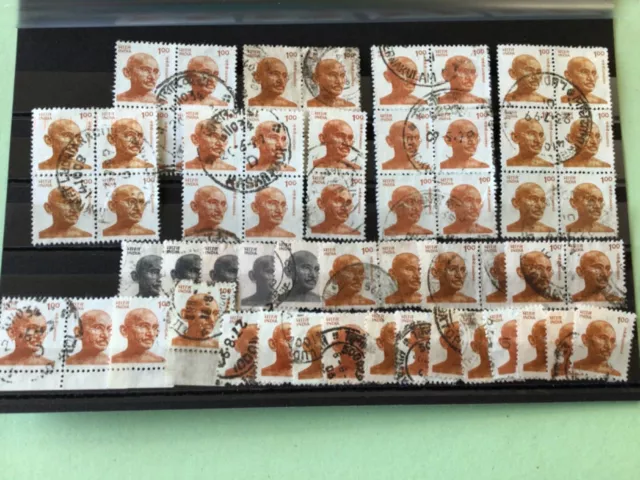 India collection  with Mahatma Gandhi pairs & blocks stamps   Ref A4694