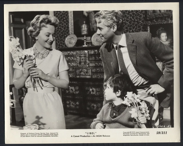 Libel ’59 DIRK BOGARDE OLIVIA DE HAVILLAND CHILDSTAR SEBASTIAN SAVILLE