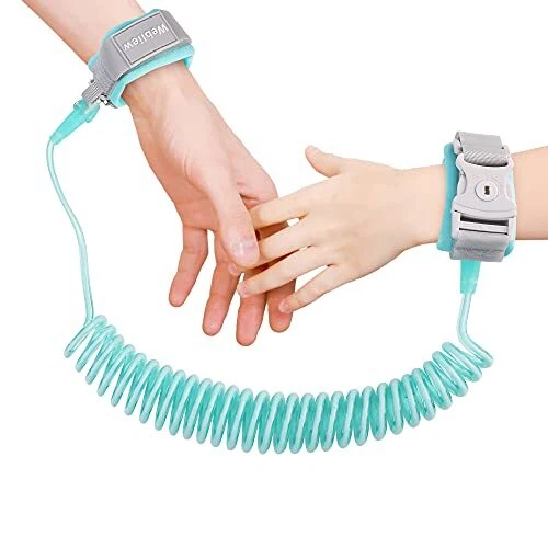 Reflective Anti Lost Wrist Link, Toddler Safety Leash with Key Lock