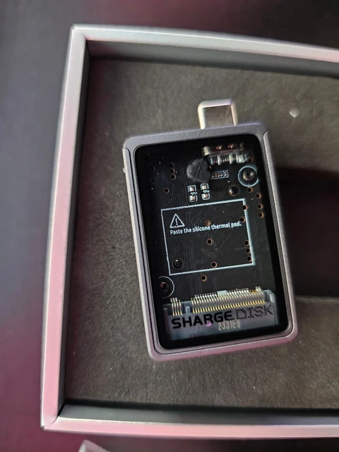 SHARGE Disk SSD-Gehäuse mit aktivem Lüfter, 10Gbps M.2 NVMe SSD-Gehäuse, USB C 3