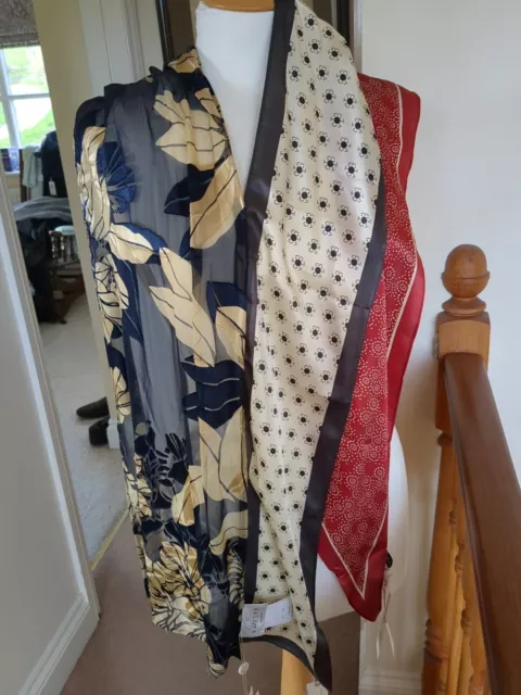 Laura Ashley Silk Scarves, Eastex Silk Rich Scarf