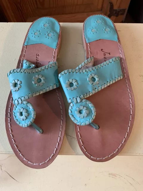 NEW Authentic Jack Rogers Navajo Sandals Size 8 Turquoise Blue