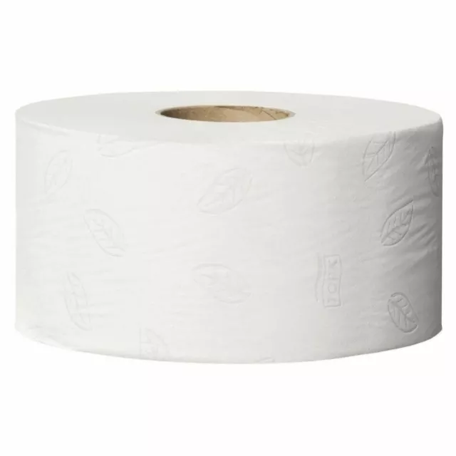 Tork Mini Jumbo White Toilet Paper 2 Ply High Quality Soft - 170m - Pack of 12