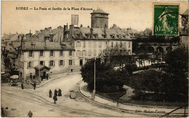 Ancienne Carte Photo RODEZ - L'Équipe De Rugby (Début 1900)