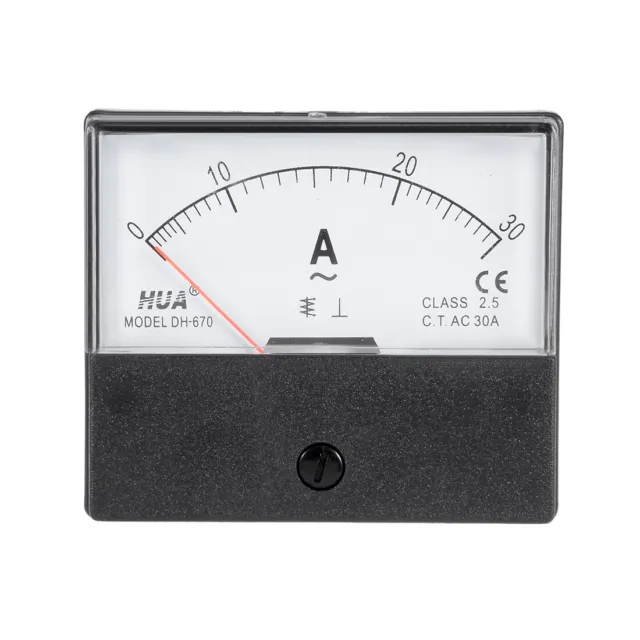 AC 0-30A Analog Panel Ammeter Gauge Ampere Current Meter DH-670