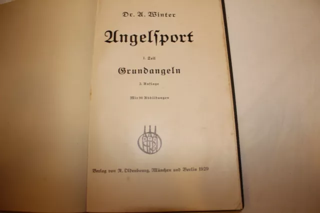 Invierno" Pesca de Fondo + Spinnnangeln "-angelsport Banda 1+2 De 1929 2
