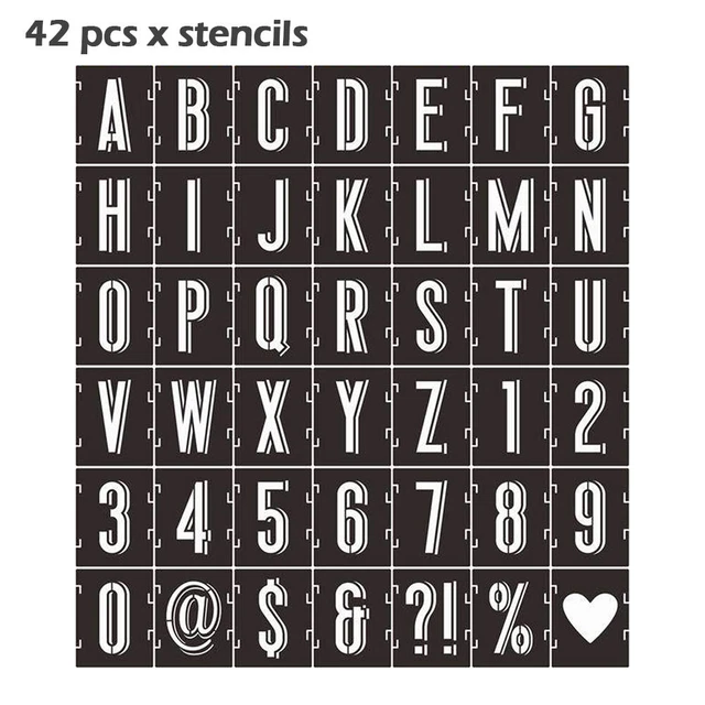 Interlocking Letters 40 INTERLOCKING TEMPLATE ALPHABET Letter Stencil Symbol Number Art Project ...